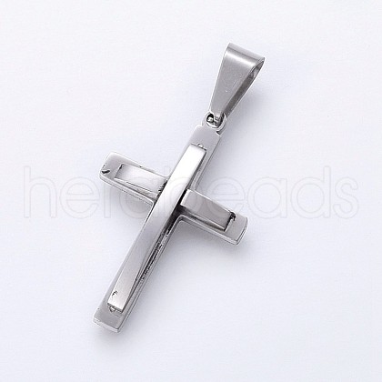 304 Stainless Steel Pendants STAS-H459-18P-1