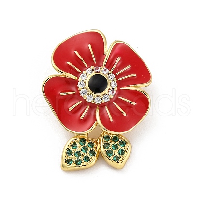 Brass Micro Pave Cubic Zirconia Pendants KK-U066-18G-1