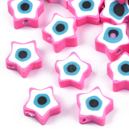 Handmade Polymer Clay Beads CLAY-T019-09H-1