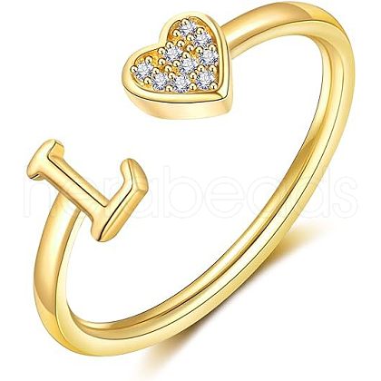 Adjustable Brass Rhinestone Cuff Rings FS-WG29D83-12-1