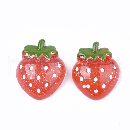 ARRICRAFT 20Pcs Opaque Resin Fruit Decoden Cabochons CRES-AR0001-32-1