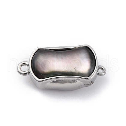 Rectangle Brass Box Clasps KK-P291-48P-01-1
