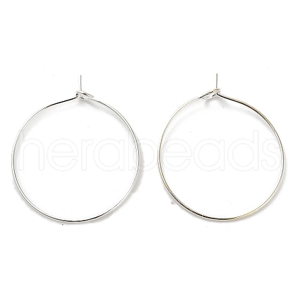 Brass Hoop Earrings Findings IFIN-R211-01S-1