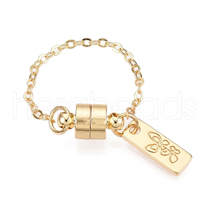 Brass End with Chain KK-C066-05G-1