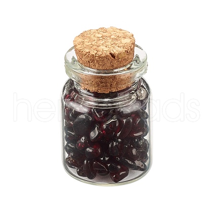 Transparent Glass Wishing Bottle Decoration DJEW-A001-01A-01-1