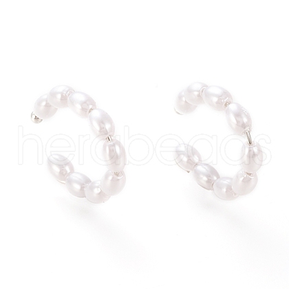 Brass Cuff Earrings EJEW-I249-21P-1