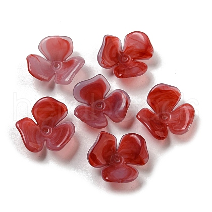 Two-tone Opaque Acrylic Beads OACR-G034-03D-1