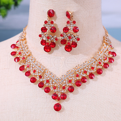 Alloy Rhinestone Jewelry Sets FS-WGE40D6-01-1