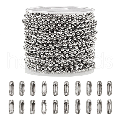 304 Stainless Steel Ball Chains CHS-CJ0001-26-1