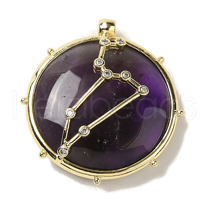 Constellation Natural Amethyst Pendants G-A300-E07-1