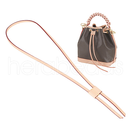 PU Imitation Leather Bag Drawstring Cord & Cord Slider Sets DIY-WH0453-50B-01-1