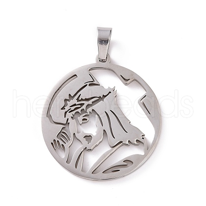 Non-Tarnish 201 Stainless Steel Pendants STAS-G273-06P-1