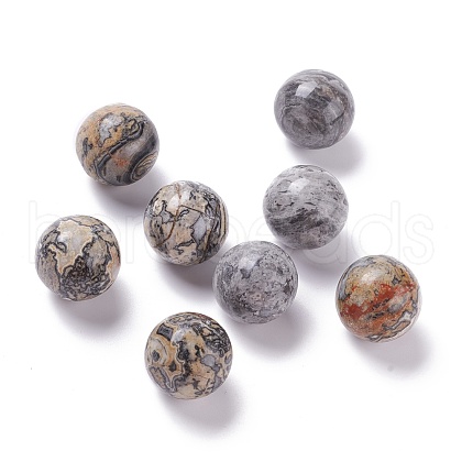 Natural Map Stone Beads G-D456-01-1