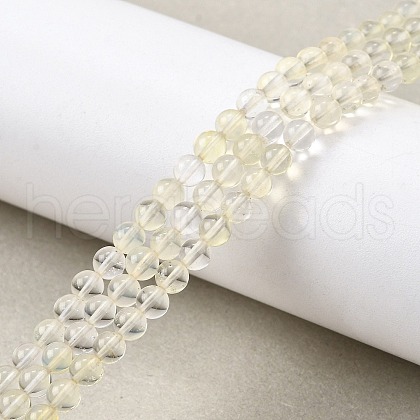 Watermelon Stone Glass Beads Strands G-L621-B08-4mm-1