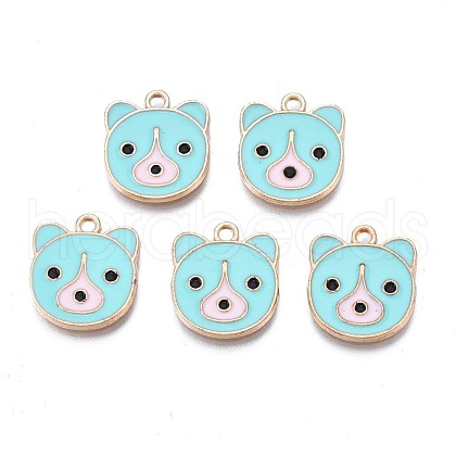 Alloy Enamel Pendants ENAM-N054-75B-1
