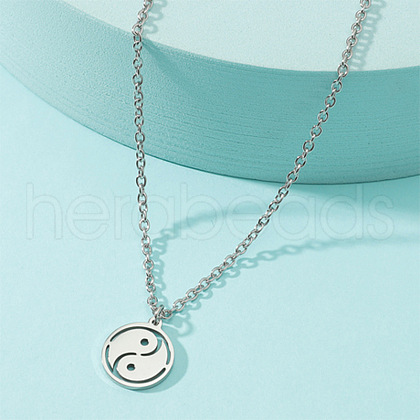 201 Stainless Steel Pendant Necklace for Men FS-WGEDFFE-01-1