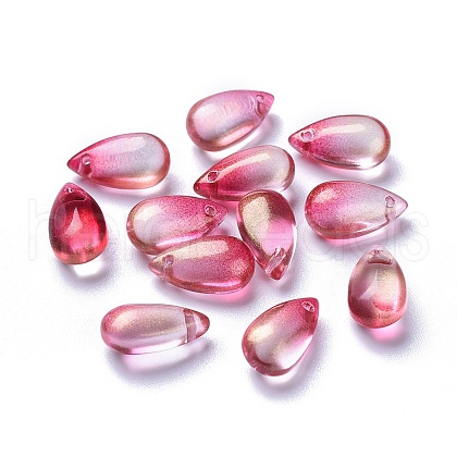 Transparent Glass Charms X-GLAA-O017-01D-1