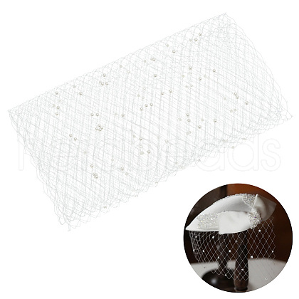 Gauze Bridal Veils AJEW-WH0314-489C-1