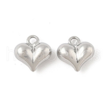 Heart Brass Charms KK-M327-02A-P-1