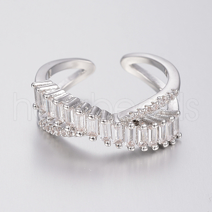 Brass Micro Pave Cubic Zirconia Finger Rings RJEW-H122-01P-17mm-1