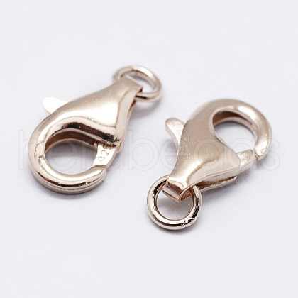 925 Sterling Silver Lobster Claw Clasps STER-K167-074A-RG-1