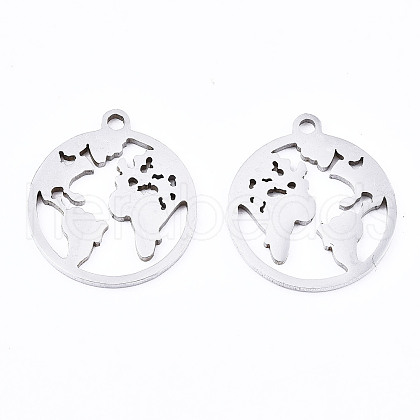Non-Tarnish 201 Stainless Steel Pendants X-STAS-T044-196P-1
