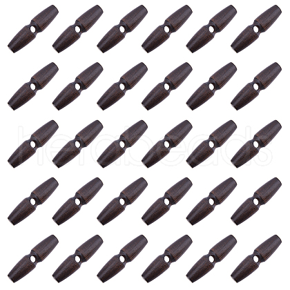 Wood Buttons BUTT-WH0029-30B-1