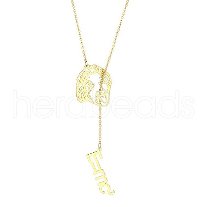 Simple and Stylish Stainless Steel Lariat Necklaces WC5409-5-1