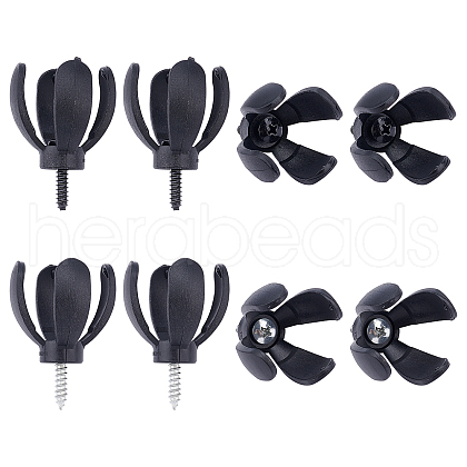 SUPERFINDINGS 8Pcs 2 Colors Plastic Golf Ball Pick Up Retriever Grabber Claw Sucker Tool FIND-FH0002-11-1