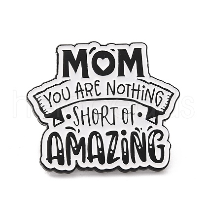 Mom You Are Nothing Short of Amazing Enamel Pin JEWB-O008-B02-1