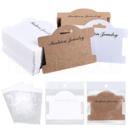 SOFPLATE 100Pcs 2 Colors Cardboard Display Cards CDIS-SP0001-09-1