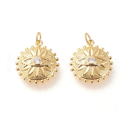 Brass Pendants X-ZIRC-L098-026G-1