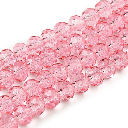 Transparent Baking Paint Glass Beads Strands X1-DGLA-A034-T6mm-D08-1