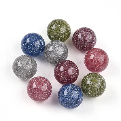 Opaque Resin Beads RESI-N042-16mm-15-1
