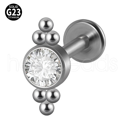 G23 Titanium Threadless Labrets WG33C7B-54-1