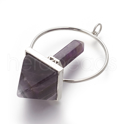 Natural Amethyst Big Pendants G-I214-A03-1