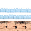 Opaque Spray Painted Glass Beads GLAA-ZX008-4mm-18J-4
