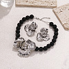 Flower Alloy & Resin Beaded Pendant Necklaces & Earrings FS-WG89CBB-01-1