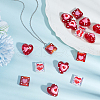 ARRICRAFT 16Pcs 4 Styles Handmade Lampwork Pendants LAMP-AR0001-36-4