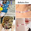CHGCRAFT 5Pcs 5 Color Handmade Glass Pearl Beaded Chain AJEW-CA0003-32-7