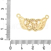 Brass Micro Pave Clear Cubic Zirconia Links KK-D357-03I-G-3