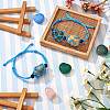 Adjustable Braided Nylon Cord Macrame Pouch Bracelet Making AJEW-SW00013-05-5