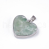 Natural Green Aventurine Pendants STAS-T043-01I-2