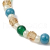 Glass Beads Stretch Bracelets BJEW-JB11514-4