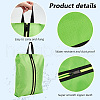 WADORN 6Pcs 3 Colors Rectangle Oxford Fabric & Nylon Waterproof Shoes Storage Zipper Bags ABAG-WR0001-07-4