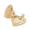Brass Micro Pave Cubic Zirconia Locket Pendants KK-A161-44G-3