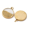 304 Stainless Steel Enamel Pendants STAS-U061-31G-A-2