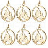 Beebeecraft 10Pcs Brass Pendants KK-BBC0010-27-1