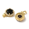 Brass Micro Pave Cubic Zirconia Pendants KK-R162-063G-2