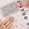 SOFPLATE 400Pcs Brass Rhinestone Spacer Beads RB-SP0001-01D-3
